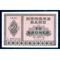 -7- 2 krone 1949G (2), kv. 0- / Numisma Mynthandel A/S: kr.  420,-