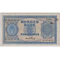 -17- 5 kroner 1952 H, kv. 0-, flekk - H.8550698. Signatur: Erik Thorp. Ex: Oslo Mynthandel, 11/07 / Numisma Mynthandel A/S: kr.  210,-