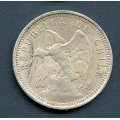 -9- Chile 5 peso 1927, kv. 1+ (XF) / Numisma Mynthandel A/S: kr.  300,-