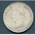 -11- Bolivia 8 Soles 1863,  kv. 1++ (XF/AU) - Litt myntglans. Delvis svakt preg. / Numisma Mynthandel A/S: kr.  500,-