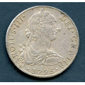 -16- Mexico 8 real 1775 Mo, kv. 1++ (XF/AU) - Riss, noe myntglans. / Numisma Mynthandel A/S: NOK  500,-