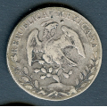 -18- Mexico 8 real 1887, kv. 1, chopmarks. - Guanajuato (Go), owners mark W? / Numisma Mynthandel A/S: NOK  200,-