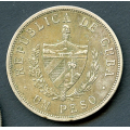 -36- Cuba 1 Peso 1934, kv. 1/1+ - Misfarget. / Numisma Mynthandel A/S: NOK  350,-