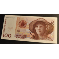 100 kr. 1999  * Kv. 0  * Katv. kr. 260 - Bilder er sedellen du fr. Vurder fra bilder. Pen kvaliitet 0. IKKE SALR. / Tore Rimstad: kr.  200,-