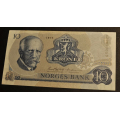 10 kr. 1972 QV Erst. Kv. 01  Katv. kr. 1320 ** - Bilder er sedellen du fr. Vurder fra bllder. / Tore Rimstad: kr.  12,-