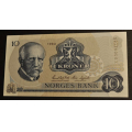 10 kr. 1984 C D * Kv. 0 * Katv. kr. 80 * - Bilder er sedellen du f�r. Pen kv. 0. Vurder ogs� fra bilder. IKKE SAL�R. / Tore Rimstad: kr.  45,-