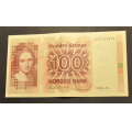 100 kr. 1989  * Kv. 01.  Kat.v. kr.290 *i - Bilder sedellen du f�r. kv. 01. Vurder ogs� fra bilder. Ikke Sal�r. / Tore Rimstad: NOK  120,-