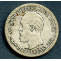 -7- 1 krone 1888, kv. 1/1-, riss. / Numisma Mynthandel A/S: kr.  168,-