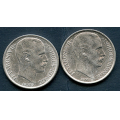 -16- Lot 1 kr 1914, 1915, kv. 1/1+ - Renset. / Numisma Mynthandel A/S: kr.  1,-