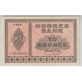 -5- 2 kroner 1944C, kv. 1+/01 / Numisma Mynthandel A/S: NOK  1,-
