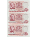 -29- Lott 100 kroner 1967G(x3), kv. 1/1+ og 1+ / Numisma Mynthandel A/S: NOK  1,-