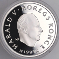 -31- Norge 50 kr 1993, kv. Proof - Illustrasjonsbilder. Barn p� sk�yter. I kapsel / Numisma Mynthandel A/S: NOK  1,-