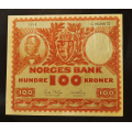 100 kr. 1958 G * Kvalitet god 1+ * Ktv. kr. 1000 ** - Bilder er seddelen du f�r. Pen. Vurder ogs� fra bilder. / Tore Rimstad: kr.  100,-