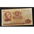 100 kr. 1962 A * Kv. 0/01 * Katv. kr. 850 ** - Bilder er seddelen du f�r. Pen. Vurder ogs� fra bilder. / Tore Rimstad: kr.  100,-