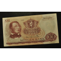 100 kr. 1965 D * Kv. 01  * Katv. kr. 790 - Bilder er seddelen du f�r. Dette er Brofors - Ottesen. Pen. Vurder ogs� fra bilder. / Tore Rimstad: kr.  100,-