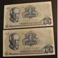 10 kr. 1983 C Z * Kv. 0- * Katv. kr. 72 *Usirkulert* - Bilder er sedlene. Kv.0-. Pris KJ�P N� er en (1) sedell. Ved kj�p av flere er de i nr. rekkef�lge. Du velger antall. IKKE SAL�R. / Tore Rimstad: NOK  35,-