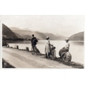 Vaagevand. Syklister tar en pause. Stmp-28, men frim.fj. / Knut J. Myrvang: NOK  50,-