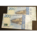 200 kr. 2016  * Kv. 0 * Nr. rekkef�lge - Bilder er sedlene. Kv. 0. Vurder oga� fra bilder.
Pris KJ�P N� er en (1) sedell. Du velger antall. IKKE SAL�R. / Tore Rimstad: kr.  300,-