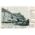 Christianssand. Folk ved Grand Hotel. Stmp.1900. Se stempel bak. - Stmp. John Gerrard, Skipsreder. Kv.1-2. / Knut J. Myrvang: NOK  40,-