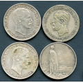 -20- Lot 4x 2 kroner (2), VK - By etter bilder / Numisma Mynthandel A/S: kr.  1,-