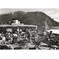 M/S Hardangerfjord. Folk p� promenadedekket. Ubr. Kval 1-2. - Fergen Kinsarvik-Kvanndal. / Knut J. Myrvang: NOK  25,-