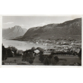 Hareid, Sunnm�re.Oversikt. Sm�format st.Hareid-52. Kval 2. - Sendt til Danmark og dansk stmp. pga. videresending. / Knut J. Myrvang: NOK  50,-