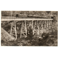 Ofotbanen. Tog p� Norddalsbroen. Ubr. Kval 2. / Knut J. Myrvang: NOK  75,-