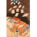 Elbj�rg. Nisse dr�mmer om mange brev. Mittet 2779. St.-45. Kv.1-2 - Frankert med 15 �re Wergeland. / Knut J. Myrvang: NOK  25,-