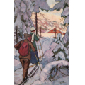 Segelcke. Par p� skitur i skogen. C.A.Erichsen. Stmp.-11. Kval 2. / Knut J. Myrvang: NOK  30,-