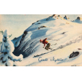 S�ndenaa. Skil�per i full fart. St.Skien-43. Oppi 571/3 - Kvalitet 1-2. / Knut J. Myrvang: NOK  20,-