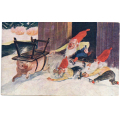 Bj�rnstad? Gris med bord p� ryggen og tre nisser. Berg & H�gh. - Kval 1-2. P�skrevet. / Knut J. Myrvang: NOK  40,-