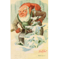 Ganer. Nisse hugger lite tre. Stmp.1953. Kval 1-2. / Knut J. Myrvang: NOK  30,-