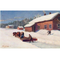 Kongsrud. Sn�br�yting med hest foran plogen. Mittet 2273. St.-27. - Kvalitet 1-2. / Knut J. Myrvang: NOK  30,-