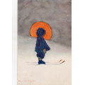 Gerda Graff. Liten jente p� ski. Mittet 1556. Stmp.-15. Kval 1-2. / Knut J. Myrvang: NOK  30,-
