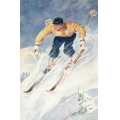 Wed�n. Skil�per i full fart med bakken. Strandberg 2014. Kval 1-2 - Ubrukt. / Knut J. Myrvang: NOK  30,-