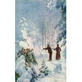 Otto Valstad. Par p� skitur i skogen. Stmp.-14. Kval 2. / Knut J. Myrvang: NOK  25,-