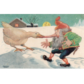 Jens R. Nilssen. G�s tar tak i nissens nese. Valkyrie Kunstf 1005 - Ubr. Kval 2. / Knut J. Myrvang: NOK  40,-