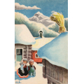 Aukrust. Barn p� tunet. Mittet 2689. Ubr. Kval 1-2. / Knut J. Myrvang: NOK  40,-