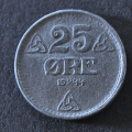 25 �re 1944 zink kv. 0 (0-)  Katv. kr. 600 ** - Bilder er myntene du f�r. Ta ikke hensyn til en liten partikkel advers n�r bilde ble tatt. Den er ikke med. Vurder ogs� fra bilder. / Tore Rimstad: NOK  150,-