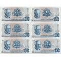 -5- Lott 19 stk. 10 kroner 1983C,VK - Kv. 1/1+ til 01.
CB, CC, CD, CE, CG, CH, CI, CK, CL, CN, CP, CO, CR, CS, CT, CU, CV, CY & C�. / Numisma Mynthandel A/S: kr.  1,-