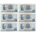 -6- Lott 13 stk. 10 kroner 1983C,VK - Kv. 1/1+ til 01.
2xCC, CL, CN, 3xCP, CO, 2xCR, CU, CV & C�. / Numisma Mynthandel A/S: kr.  1,-