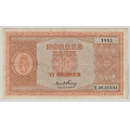 -6- 10 kroner 1952X, Kv. 1. / Numisma Mynthandel A/S: kr.  1,-