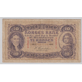 -26- 10 kroner 1919H, kv. 1- / Numisma Mynthandel A/S: kr.  105,-