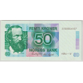 -9- 50 kroner 1984-VI, kv. 01+ - 2200006507 / Numisma Mynthandel A/S: kr.  1,-