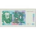 -10- 50 kroner 1984-VI, kv. 0/01 / Numisma Mynthandel A/S: kr.  1,-