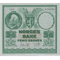 -5- 50 kroner 1963E, kv. 1- / Numisma Mynthandel A/S: kr.  163,-
