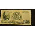 50 kr. 1983 Litra N * Kv. 01/001* Katv. kr.320 - Bilder er seddelen du f�r. Vurder ogs� fra bilder. IKKE SAL�R. / Tore Rimstad: kr.  150,-