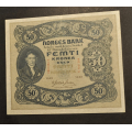 50 kr. 1943 C. Kvalitet 01. Kat.verdi kr. 3900 ** - Bilder er seddelen du f�r. God stivhet. Vurder fra bilder. / Tore Rimstad: kr.  1000,-