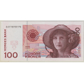 -10- 100 kroner 1995, kv. 0/01 - Usirkulert, tellemerke. / Numisma Mynthandel A/S: kr.  1,-