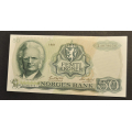 50 kr. 1981 L * Kv. 0 * Katv. kr. 530 ** - Bilder er seddelen du f�r. Pen. Vurder ogs� fra bilder. / Tore Rimstad: kr.  150,-
